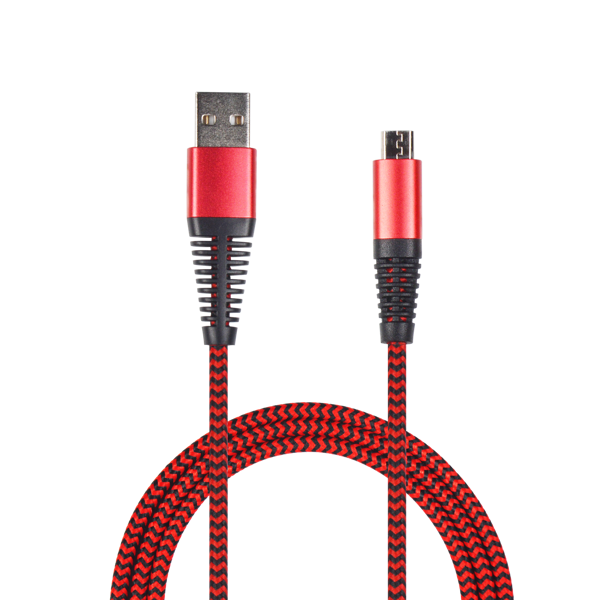 2GO - USB Lade- und Datenkabel - rot - 1m, Micro-USB-Anschluss (795945)