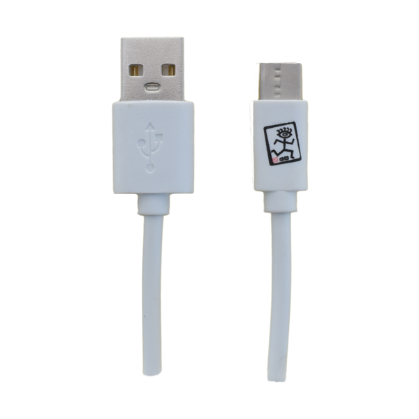 2GO USB Lade- und Datenkabel - weiß - 1m, mit USB-C, (795925)