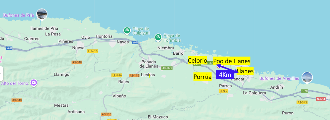 Mapa del itinerario de la ruta circular por Eslovenia con origen y destino Venecia