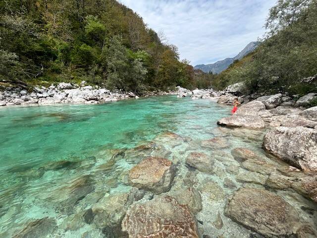 Rio Soca. Eslovenia