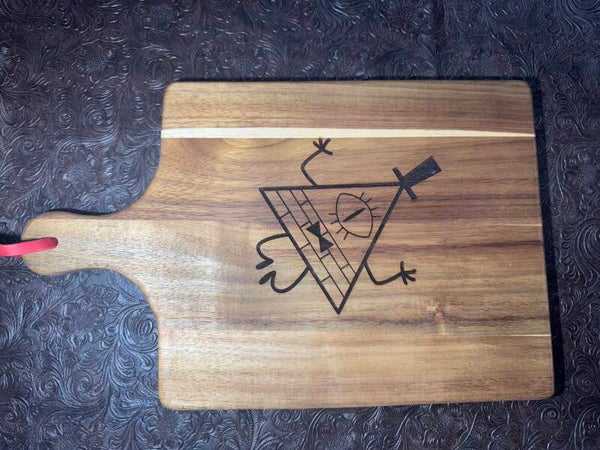 Bill Cipher square charcuterie board