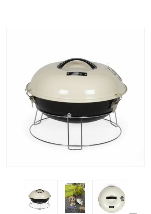 Bärbar Grill Livoo Ø 34 cm