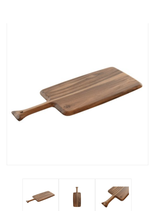 Skärbräda Home ESPRIT Naturell 45 x 18 x 1,6 cm