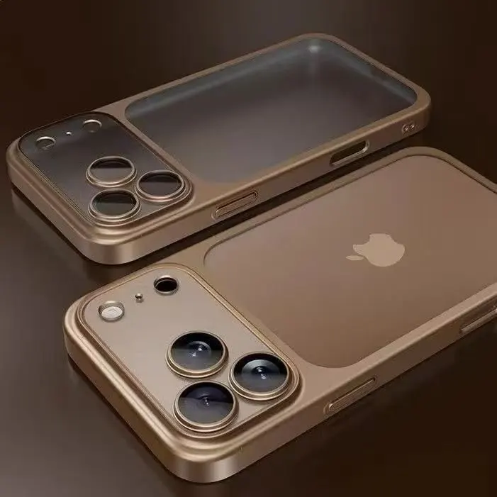 IPhone camera lens protective film, frosted anti drop matte hard phone case
