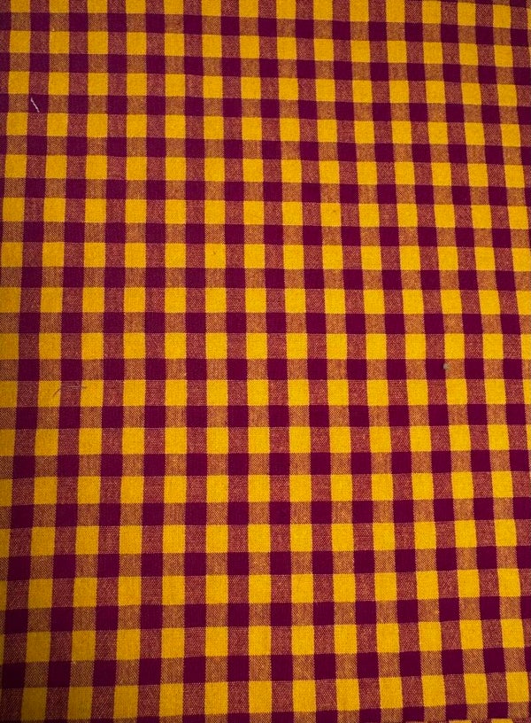 Vichy mostaza/burdeos