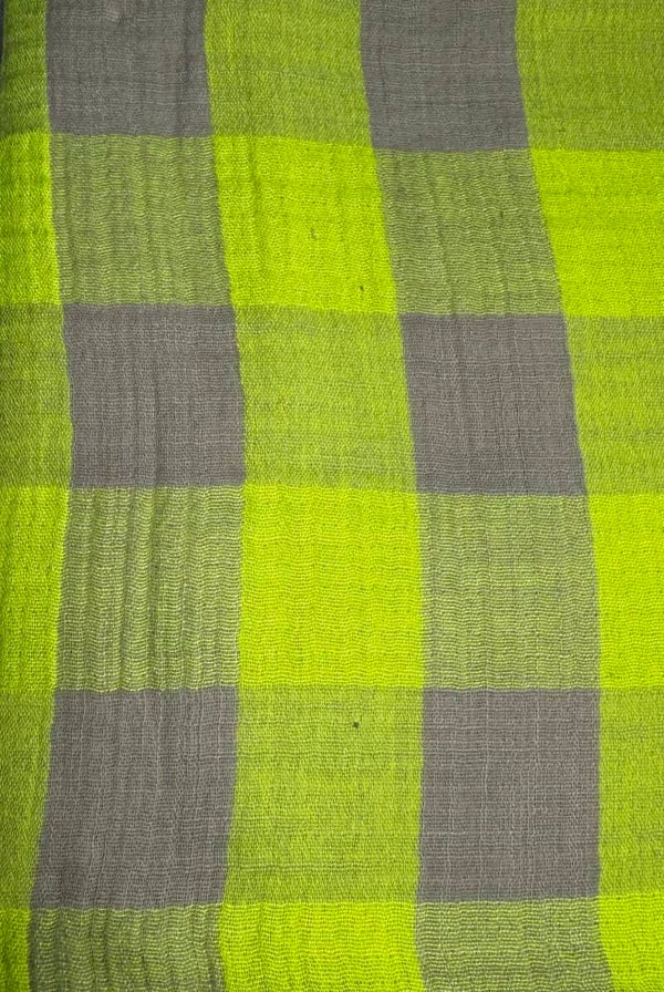 Vichy amarillo/gris grande