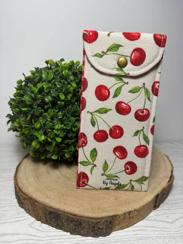 Funda gafas cereza
