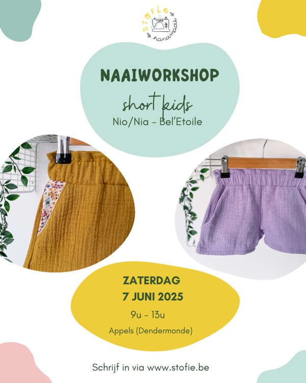 WORKSHOP short kids (Nio/Nia van Bel'Etoile) - Zaterdag 7 juni 2025 (9u-13u)