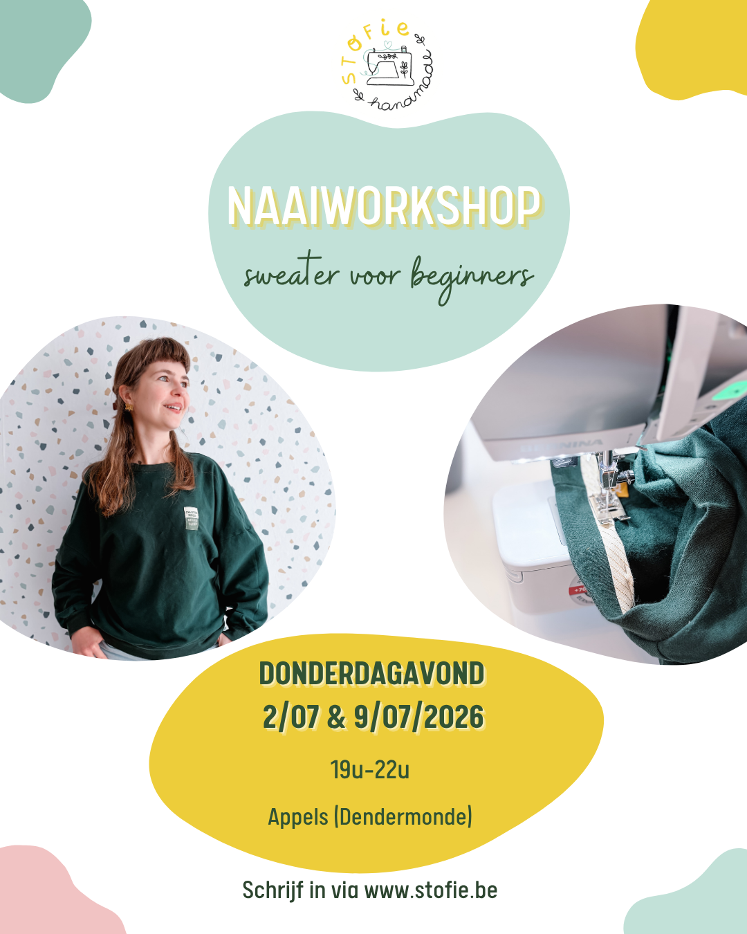 Sweater naaien voor beginners: do 2/07 en 9/07 (19u-22u)