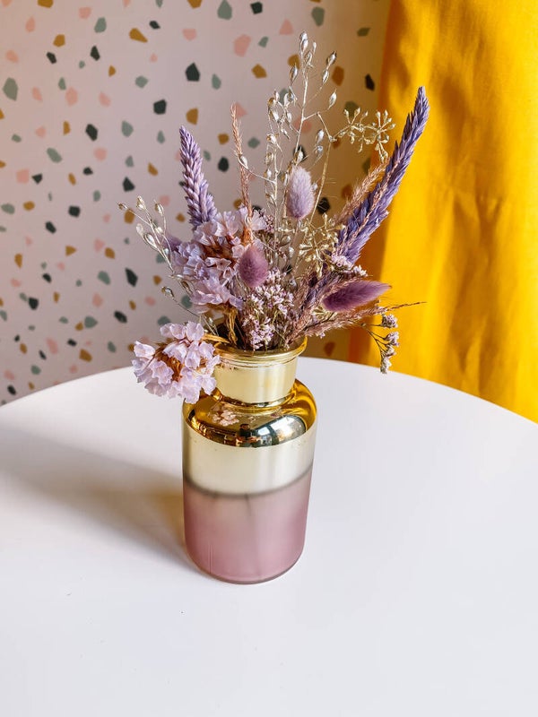 VAASJE GOLD ROSE droogbloemen