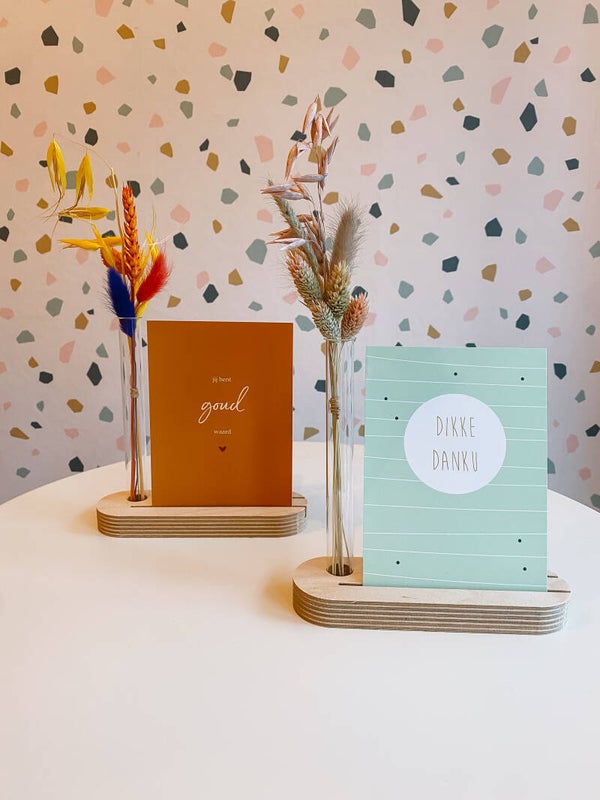 KAARTENHOUDER (zonder bloemen en kaartje)