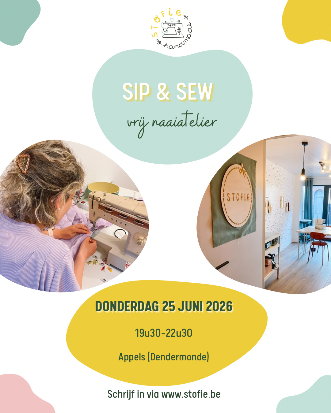 Sip & sew - donderdag 25 juni 2026 (19u30-22u30)