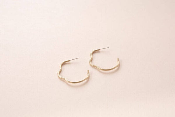 Wavy hoops - Inimini Homemade
