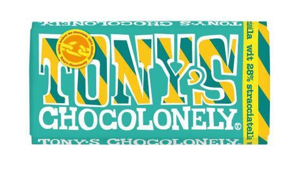 Tony Chocolonely wit stracciatella