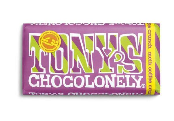 Tony chocolonely melk coffee crunch