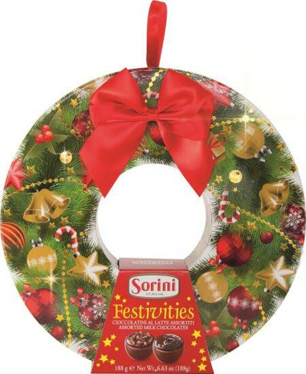 Sorini Chocolade Kerstkrans 188 gr.