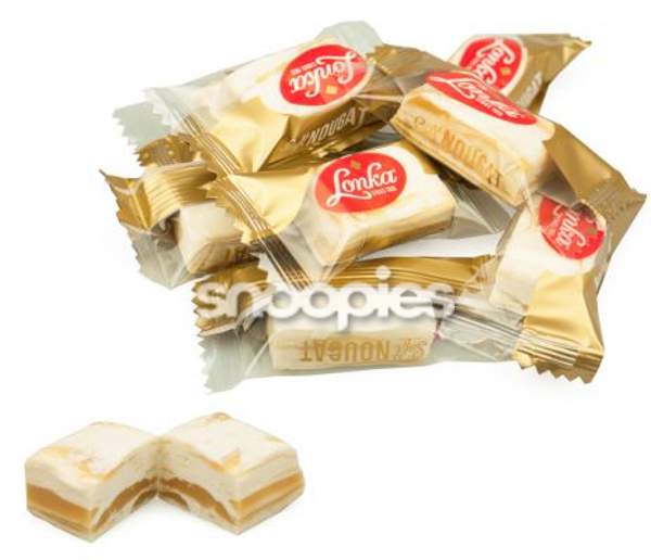Lonka Karamel Nougat per 200 gram