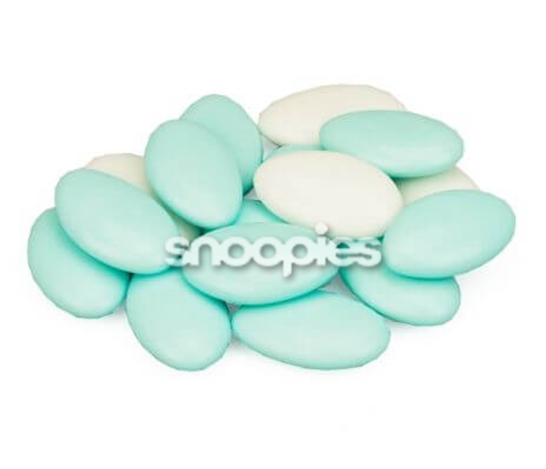 Chocolade geboorte dragees Blauw-Wit per 200 gram