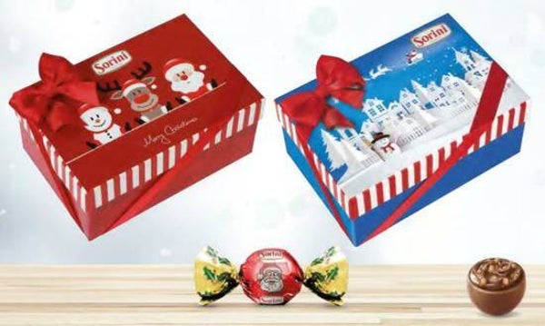 Sorini kerstchocolade box 300 gr.