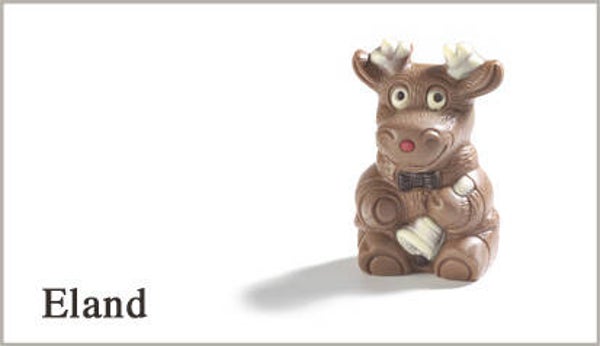 Chocolade eland ingekleurd 200 gram