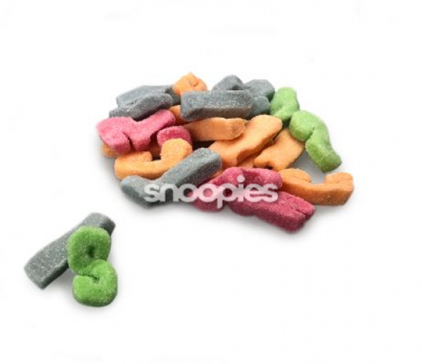 Gesuikerde letters per 200 gram