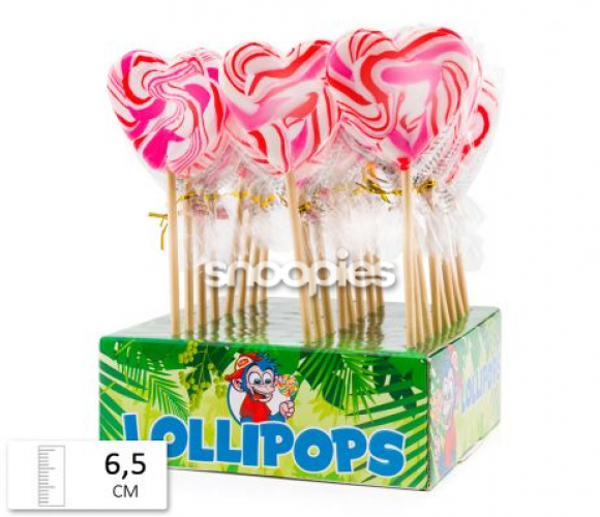 Felko Lolly Heart Spiral Red-White 45 gr