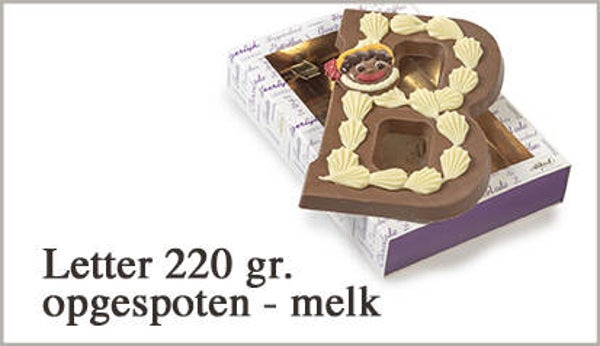 Luxe chocoladeletter H melk