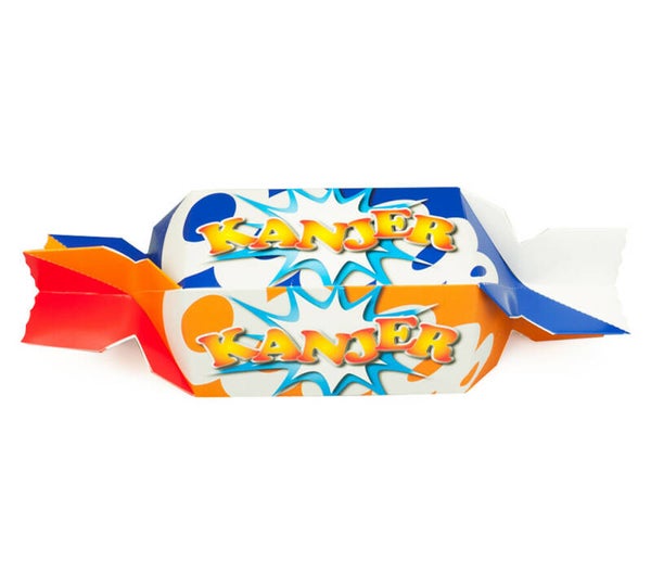 Toffeedoos gevuld met schepsnoep