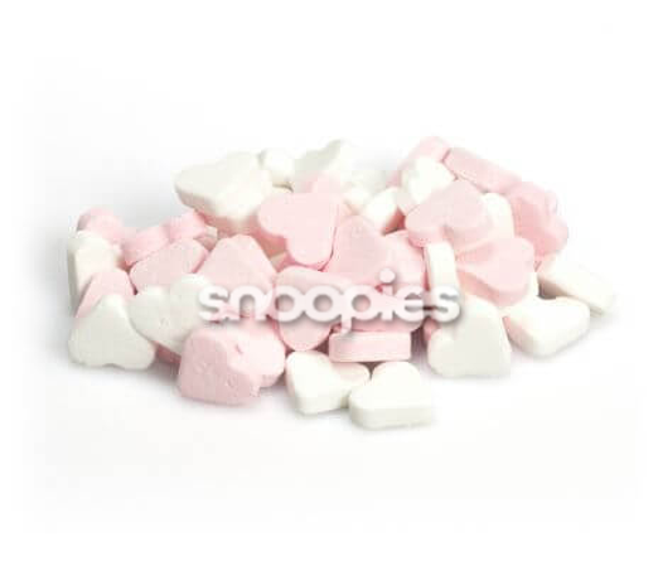 Fortuin Mini Pepermunt Hartjes Roze-Wit per 200 gram