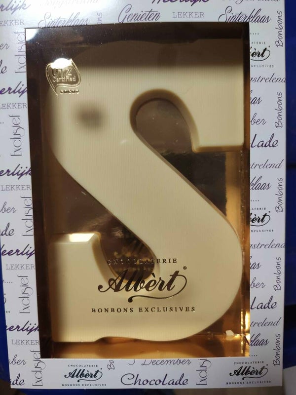 Chocolade letter wit