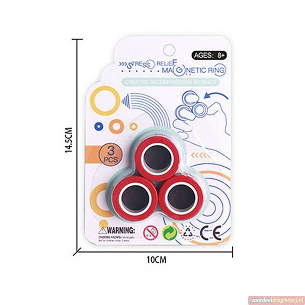 Actie: 3 pakjes fidget ringen voor maar 12,00