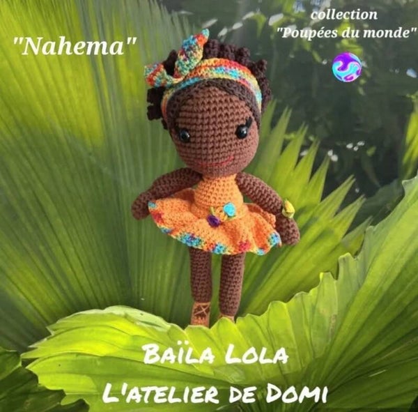 Poupée africaine "NAHEMA" Collection "Poupées du Monde"