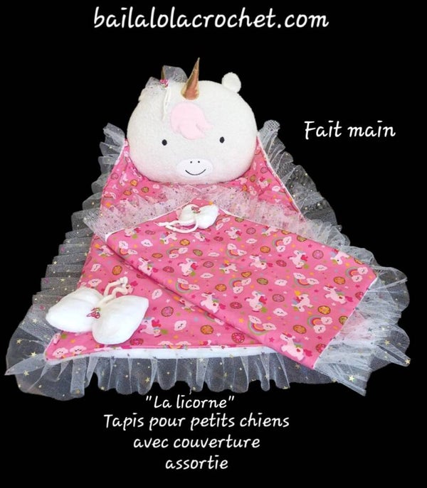 Tapis de jeux " La licorne" pour petits chiens