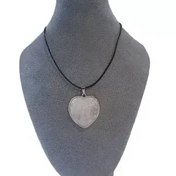 Bergkristal Ketting met Leren Koord