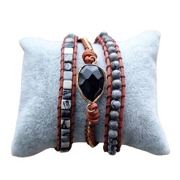 Wikkelarmband – Agaat Matrix