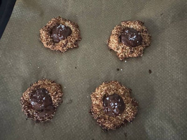 Biscuits Avoine-sésame-chocolat (4 pièces)