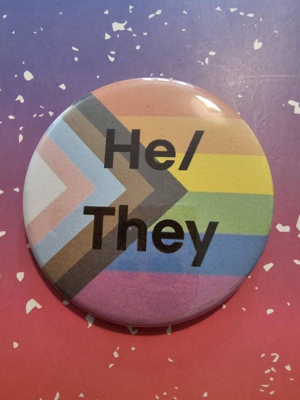 Large Badges - Pronouns or Flags