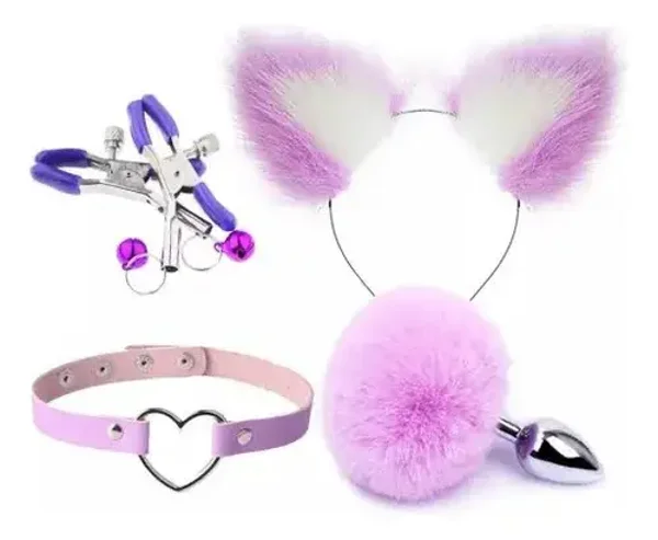 Kit Conejit@ – Orejas + Plug Cola con Pinzas ✨