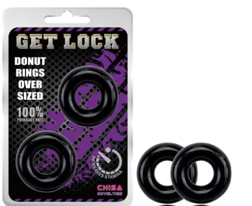 Set De 2 Anillos Para Retardar Eyaculacion Donut Over Size