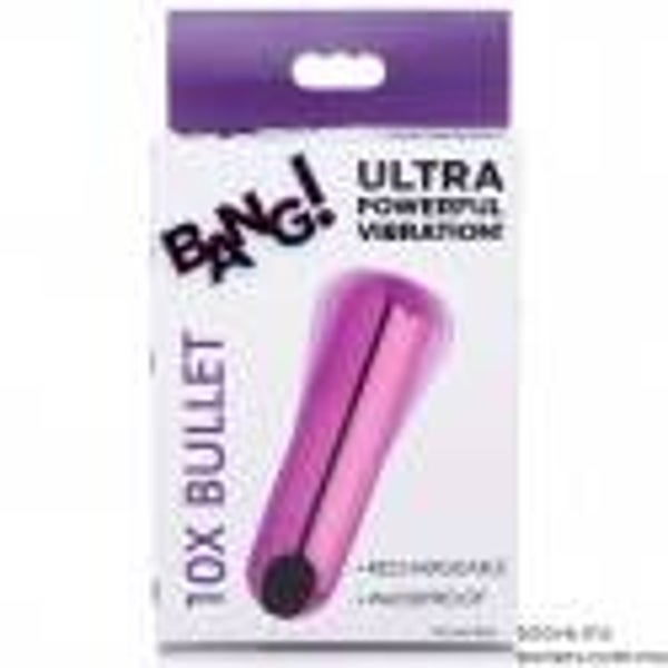 Bala Vibradora Potente Estimulante Recargable Bang!10X Rechargeable Vibrating Metallic Bullet - Purple