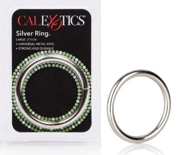 Anillo Grande de Metal para Pene Calexotics Large Silver Ring