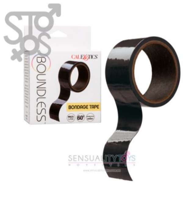 SE-2702-98-3 BOUNDLESS™ BONDAGE TAPE - BLACK