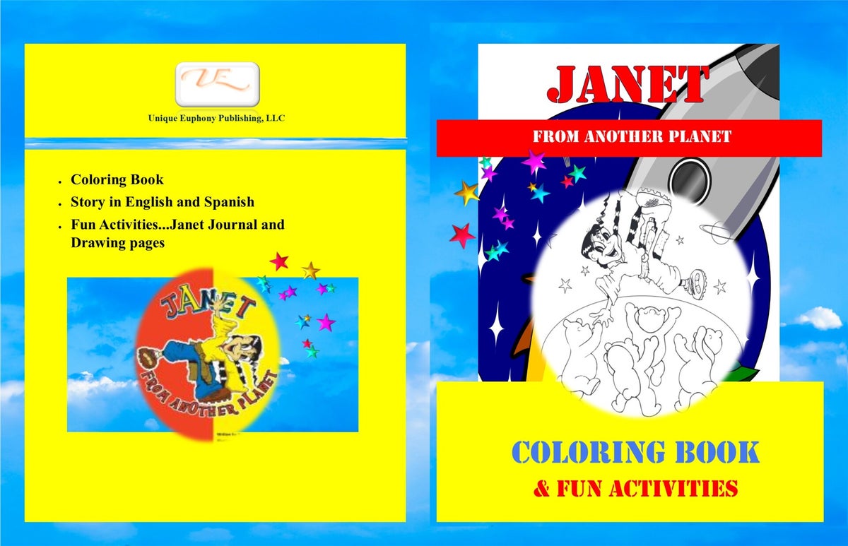 Janet From Another Planet Coloring Book | JANET from ANOTHER PLANET