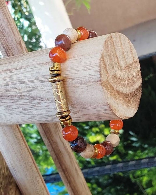 Savannah – Bracelet solaire en pierres naturelles
