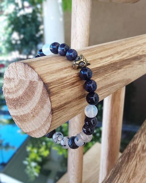 Nox • Bracelet Homme en Pierres Naturelles
