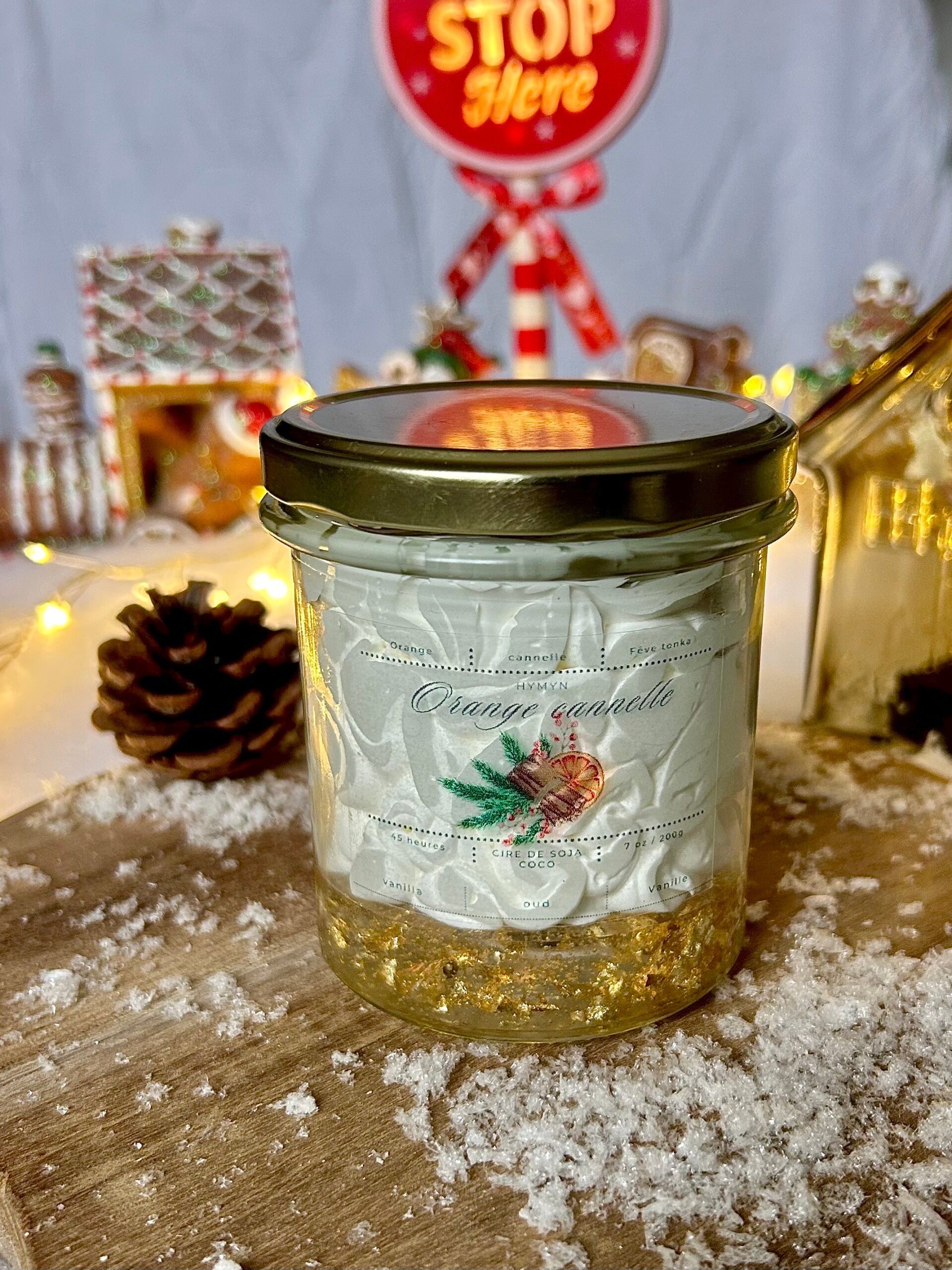 Bougie gourmande - Orange cannelle