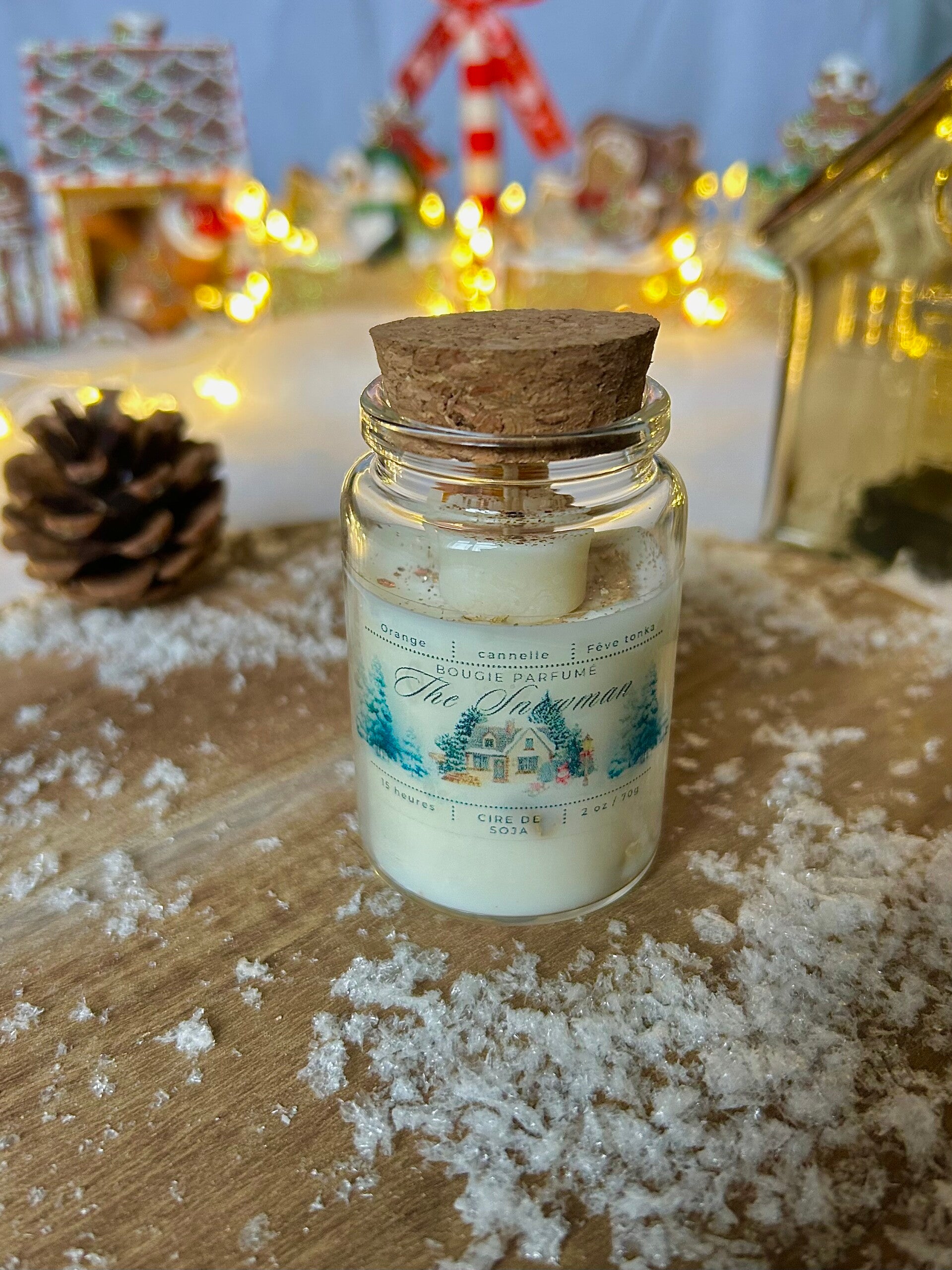 Bougie coulé - The snowman