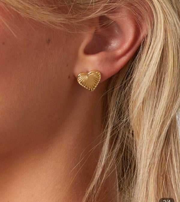 Gouden hartjes knopjes