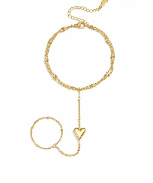Hand chain goud