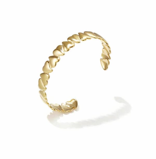 Bangle hart goud
